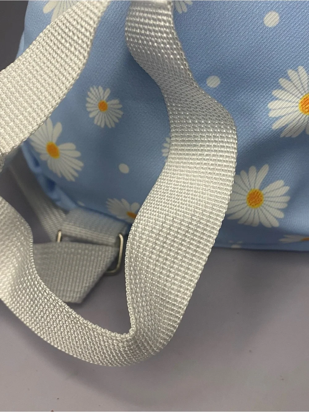 New Elli by Capelli Womens or Kids Daisy Print Mini Backpack - Light Blue